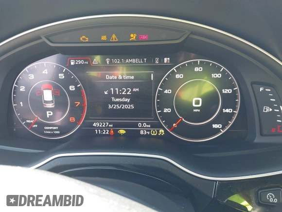 2019 Audi Q7 Prestige with VIN WA1VAAF73KD015756, listed as a IAAI auction lot 41868717 with 49,227 mi miles. Bid and sale history available at carsss.com. Image 7.