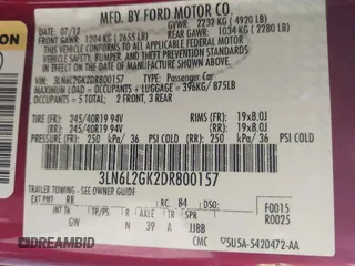 2013 Lincoln MKZ с VIN 3LN6L2GK2DR800157, выставлен на аукционе IAAI как лот 41692253 с пробегом 89 636 миль миль и . История ставок и продаж доступна на DreamBid. Изображение 9.