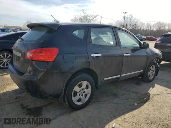 2013 Nissan Rogue S with VIN JN8AS5MVXDW661091, listed as a Copart auction lot 46989145 with 113,261 mi miles and Salvage Title. Bid and sale history available at DreamBid. Image 3.