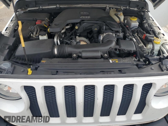 2021 Jeep Wrangler Unlimited Sport S with VIN 1C4HJXDG9MW504842, listed as a Copart auction lot 58566925 with 78,358 mi miles and Salvage title. Bid and sale history available at DreamBid. Image 12.