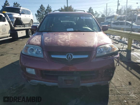 2004 Acura MDX Touring Pkg RES w/Nav with VIN 2HNYD189X4H531217, listed as a Copart auction lot 43146495 with 139,951 mi miles and Salvage Title. Bid and sale history available at carsss.com. Image 5.