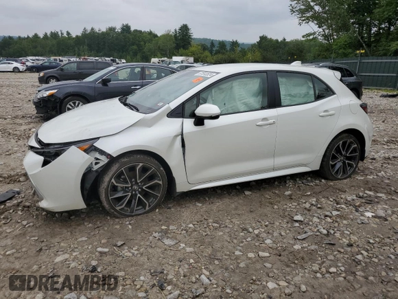 2019 Toyota Corolla Hatchback SE with VIN JTNK4RBEXK3068281, listed as a Copart auction lot 67693524 with 0 mi miles and Salvage Title. Bid and sale history available at carsss.com. Image 1.