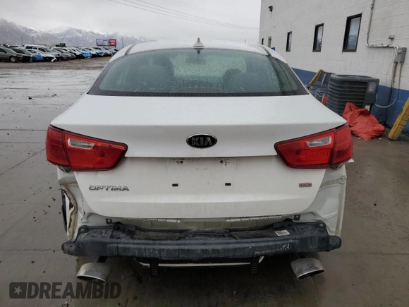 2015 Kia Optima LX with VIN KNAGM4A75F5660033, listed as a Copart auction lot 48120595 with 84,485 mi miles and Salvage Title. Bid and sale history available at carsss.com. Image 6.