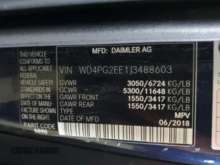 2018 Mercedes-Benz Metris Passenger z VIN WD4PG2EE1J3488603, wystawiony jako Copart lot #56352845 z przebiegiem 137 161 mil mil oraz Tytuł czysty. Historia ofert i sprzedaży dostępna na DreamBid. Obrazek 13.
