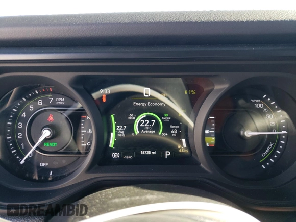 2024 Jeep Wrangler Rubicon with VIN 1C4RJXR69RW132849, listed as a Copart auction lot 48237325 with 18,725 mi miles and Salvage Title. Bid and sale history available at DreamBid. Image 9.