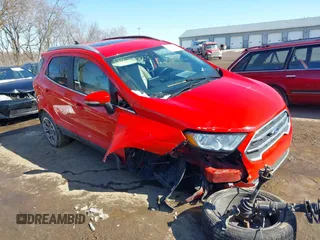 2019 Ford EcoSport Titanium z VIN MAJ6S3KL8KC296633, wystawiony jako IAAI lot #41638923 z przebiegiem 66 514 mil mil oraz . Historia ofert i sprzedaży dostępna na DreamBid. Obrazek 1.