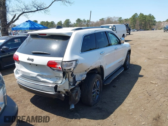 2018 Jeep Grand Cherokee Limited with VIN 1C4RJFBG6JC363405, listed as a IAAI auction lot 42101110 with 117,219 mi miles and . Bid and sale history available at DreamBid. Image 4.