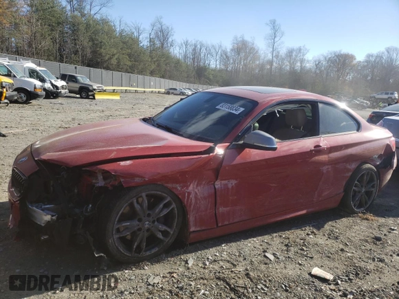 2017 BMW 2 Series M240i xDrive with VIN WBA2G3C32H7A25514, listed as a Copart auction lot 83158834 with 65,092 mi miles and Salvage Title. Bid and sale history available at carsss.com. Image 1.