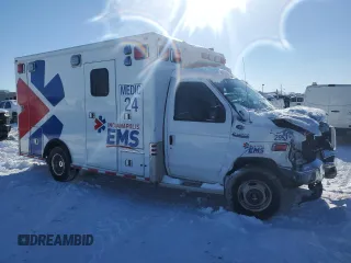 2019 Ford Econoline Commercial with VIN 1FDXE4FS0KDC66187, listed as a Copart auction lot 86434334 with Not Provided miles and Clean Title. Bid and sale history available at carsss.com. Image 4.