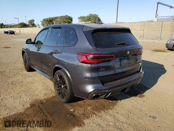 2020 BMW X5 M50i with VIN 5UXJU4C09LLE45708, listed as a Copart auction lot 58155442 with Not Provided miles. Bid and sale history available at carsss.com. Image 3.