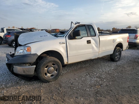 2005 Ford F-150 XL with VIN 1FTRF12215NB58951, listed as a Copart auction lot 78411914 with 0 mi miles and Salvage Title. Bid and sale history available at carsss.com. Image 1.