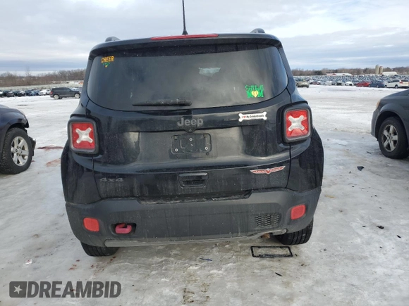 2018 Jeep Renegade Trailhawk with VIN ZACCJBCB8JPH16594, listed as a Copart auction lot 88580285 with 103,203 mi miles and Clean title. Bid and sale history available at DreamBid. Image 6.