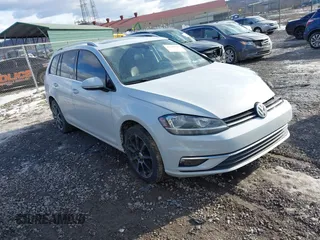 2018 Volkswagen Golf SportWagen SEL with VIN 3VWL17AU5JM765866, listed as a IAAI auction lot 41428966 with 115,378 mi miles. Bid and sale history available at carsss.com. Image 1.