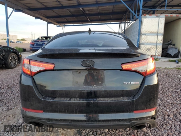 2013 Kia Optima SX with VIN 5XXGR4A60DG135269, listed as a Copart auction lot 52958375 with 179,194 mi miles and Clean Title. Bid and sale history available at carsss.com. Image 6.