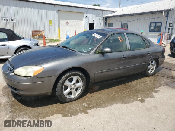 2002 Ford Taurus SES Standard with VIN 1FAFP55UX2A166740, listed as a Copart auction lot 61257665 with 170,448 mi miles and Salvage title. Bid and sale history available at DreamBid. Image 1.