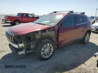 2019 Jeep Cherokee Latitude with VIN 1C4PJLCB1KD190512, listed as a Copart auction lot 52974935 with 74,656 mi miles and Salvage Title. Bid and sale history available at carsss.com. Image 1.