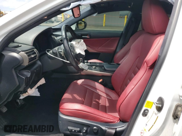 2016 Lexus IS 200t with VIN JTHBA1D24G5036602, listed as a Copart auction lot 54377835 with 83,380 mi miles and Salvage title. Bid and sale history available at DreamBid. Image 7.