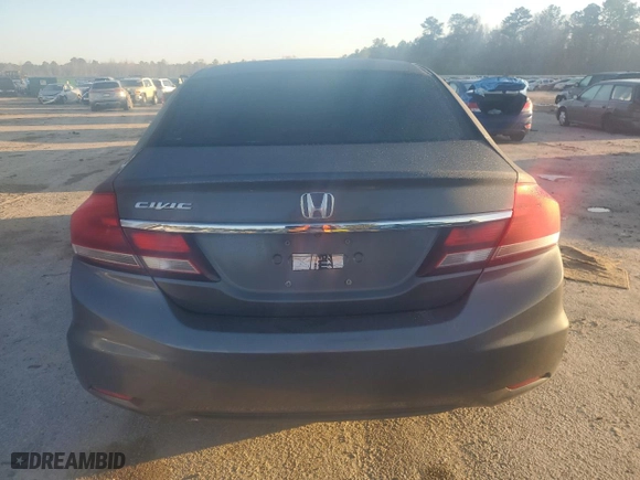 2013 Honda Civic Sdn LX with VIN 19XFB2F54DE252639, listed as a Copart auction lot 48790465 with 157,602 mi miles and Salvage Title. Bid and sale history available at carsss.com. Image 6.