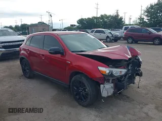 2019 Mitsubishi Outlander Sport ES 2.0 with VIN JA4AP3AU6KU008600, listed as a IAAI auction lot 40227494 with 82,357 mi miles. Bid and sale history available at carsss.com. Image 1.