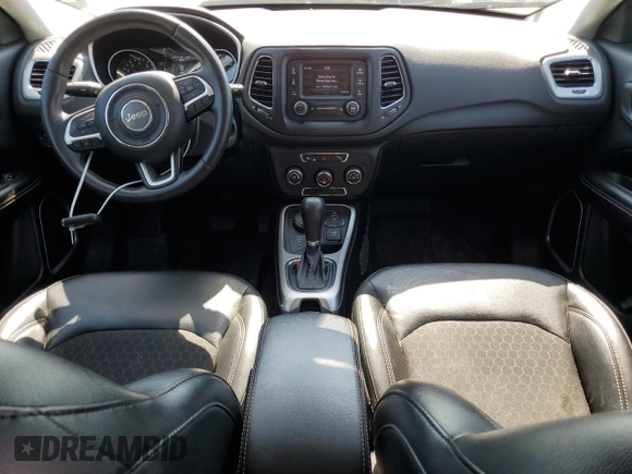 2018 Jeep Compass Altitude with VIN 3C4NJDBBXJT220422, listed as a Copart auction lot 53780225 with 93,004 mi miles and Salvage title. Bid and sale history available at DreamBid. Image 8.