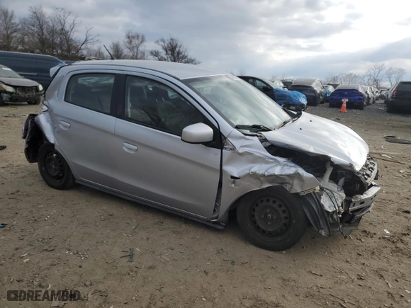 2015 Mitsubishi Mirage DE with VIN ML32A3HJ4FH053303, listed as a Copart auction lot 45952675 with 122,396 mi miles and Salvage Title. Bid and sale history available at carsss.com. Image 4.