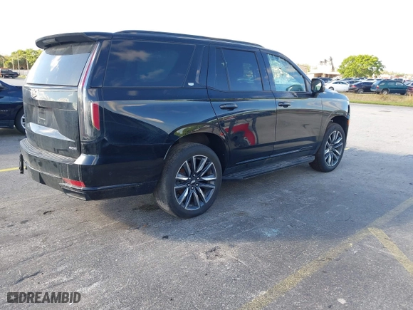 2023 Cadillac Escalade 4WD Sport with VIN 1GYS4EKL2PR351882, listed as a IAAI auction lot 41555895 with 58,703 mi miles. Bid and sale history available at carsss.com. Image 4.