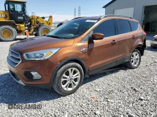 2017 Ford Escape SE with VIN 1FMCU0GD6HUA47768, listed as a Copart auction lot 51992305 with 163,639 mi miles and Salvage Title. Bid and sale history available at carsss.com. Image 1.