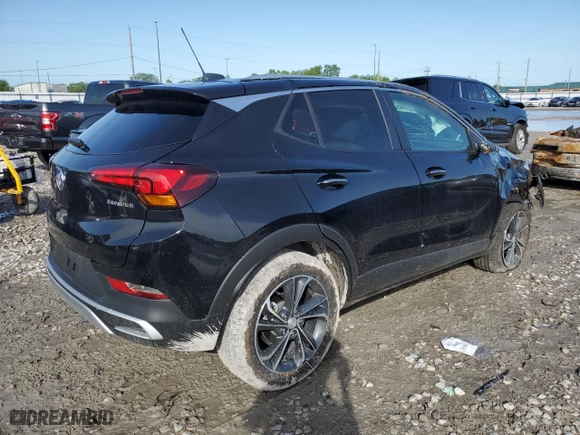 2023 Buick Encore GX Select with VIN KL4MMDS25PB142722, listed as a Copart auction lot 53588504 with 4,282 mi miles and Salvage Title. Bid and sale history available at carsss.com. Image 3.