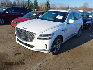 2021 Genesis GV80 with VIN KMUHBDSB6MU034443, listed as a IAAI auction lot 41885726 with 58,268 mi miles. Bid and sale history available at carsss.com. Image 17.