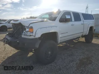 2019 GMC Sierra 2500HD Denali with VIN 1GT12SEY8KF101389, listed as a Copart auction lot 43458535 with 199,041 mi miles and Salvage Title. Bid and sale history available at carsss.com. Image 1.
