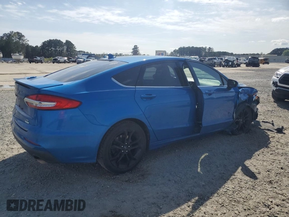 2019 Ford Fusion SE with VIN 3FA6P0HD2KR193449, listed as a Copart auction lot 51376985 with 181,711 mi miles and Salvage Title. Bid and sale history available at DreamBid. Image 3.