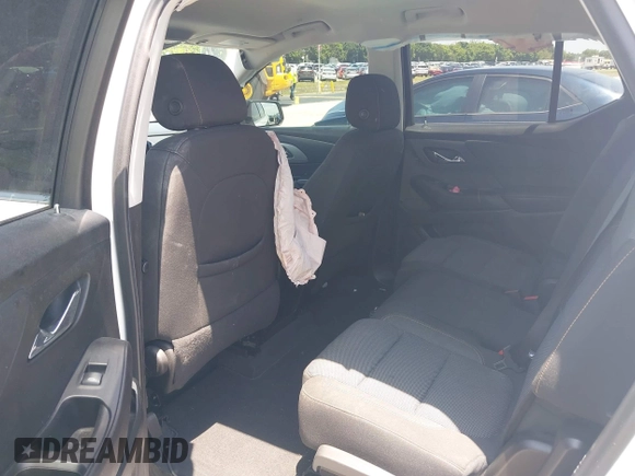2021 Chevrolet Traverse LS with VIN 1GNERFKWXMJ201136, listed as a IAAI auction lot 42254422 with 50,663 mi miles and . Bid and sale history available at DreamBid. Image 8.
