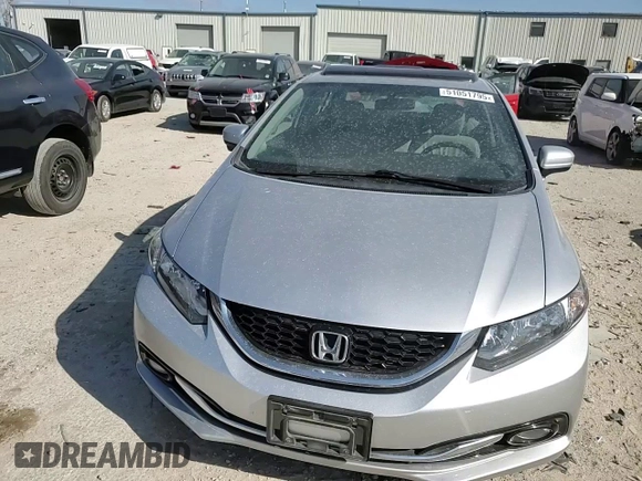 2015 Honda Civic Sedan EX-L with VIN 19XFB2F92FE067883, listed as a Copart auction lot 51051795 with 51,890 mi miles and Salvage Title. Bid and sale history available at carsss.com. Image 11.