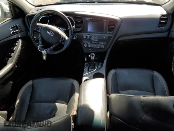 2013 Kia Optima Hybrid EX with VIN KNAGM4AD2D5038590, listed as a Copart auction lot 52335915 with Not Provided miles and Salvage Title. Bid and sale history available at carsss.com. Image 8.
