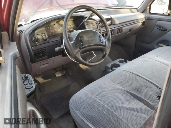 1996 Ford F-150 with VIN 1FTEF14N0TLB06564, listed as a Copart auction lot 42989175 with 185,893 mi miles and Salvage title. Bid and sale history available at DreamBid. Image 8.
