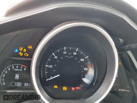 2020 Honda Fit EX with VIN 3HGGK5H87LM730345, listed as a Copart auction lot 53060085 with 72,867 mi miles and Non repairable. Bid and sale history available at DreamBid. Image 9.