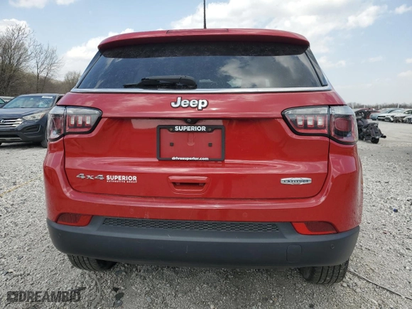 2020 Jeep Compass Latitude with VIN 3C4NJDBB1LT100320, listed as a Copart auction lot 49284905 with 93,435 mi miles and Salvage Title. Bid and sale history available at carsss.com. Image 6.