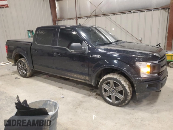 2020 Ford F-150 XL with VIN 1FTEW1E59LFA01308, listed as a Copart auction lot 52005385 with 63,711 mi miles and Salvage Title. Bid and sale history available at carsss.com. Image 4.