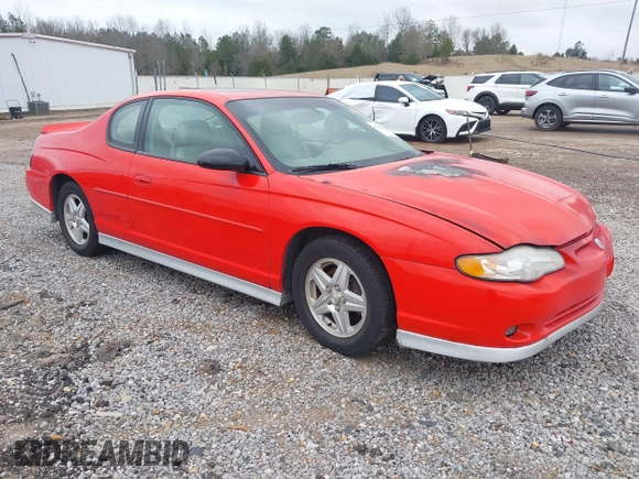 2001 Chevrolet Monte Carlo SS with VIN 2G1WX15K719159149, listed as a IAAI auction lot 41506221 with 1 mi miles. Bid and sale history available at carsss.com. Image 1.