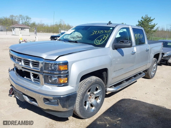 2015 Chevrolet Silverado 1500 LTZ with VIN 3GCUKSEC9FG304619, listed as a IAAI auction lot 39325760 with 161,819 mi miles. Bid and sale history available at carsss.com. Image 2.
