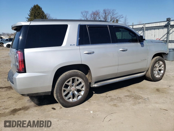 2015 GMC Yukon SLE with VIN 1GKS2AKC2FR200015, listed as a Copart auction lot 45371345 with 66,525 mi miles and Salvage Title. Bid and sale history available at carsss.com. Image 3.