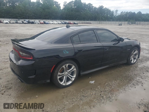 2022 Dodge Charger R/T with VIN 2C3CDXCT2NH232140, listed as a Copart auction lot 56531405 with 47,950 mi miles and Salvage title. Bid and sale history available at DreamBid. Image 3.