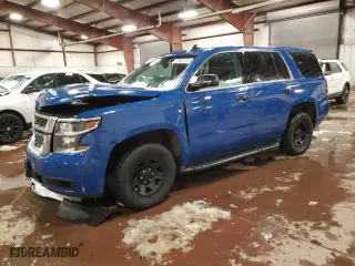 2016 Chevrolet Tahoe Commercial with VIN 1GNSKDEC5GR364103, listed as a Copart auction lot 44195535 with 127,677 mi miles and Salvage Title. Bid and sale history available at carsss.com. Image 1.
