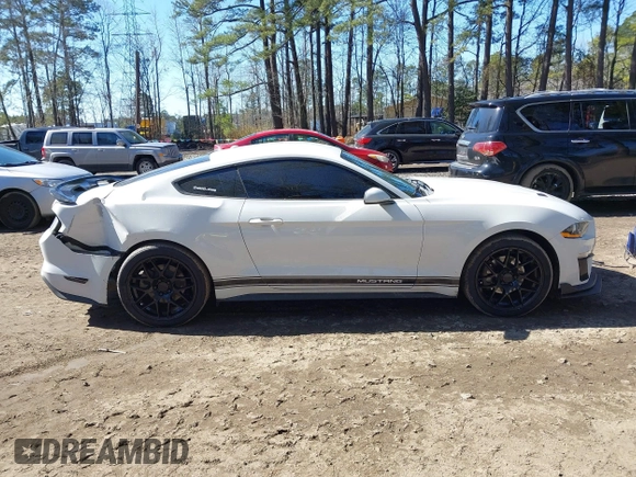 2019 Ford Mustang EcoBoost with VIN 1FA6P8TH7K5200827, listed as a IAAI auction lot 41652020 with 57,053 mi miles and . Bid and sale history available at carsss.com. Image 14.