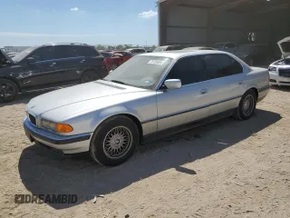 1999 BMW 7 Series 740il with VIN WBAGH8332XDP00274, listed as a Copart auction lot 74191654 with 134,901 mi miles and Salvage Title. Bid and sale history available at carsss.com. Image 1.