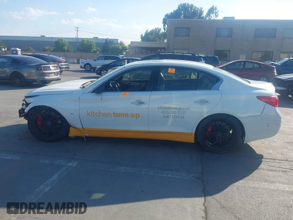 2014 Infiniti Q50 Premium with VIN JN1BV7AP8EM674009, listed as a IAAI auction lot 42598117 with 158,411 mi miles and . Bid and sale history available at DreamBid. Image 15.