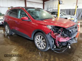 2021 Ford Escape Titanium Hybrid with VIN 1FMCU9DZ0MUB17327, listed as a Copart auction lot 56545325 with 36,368 mi miles and Salvage title. Bid and sale history available at DreamBid. Image 4.