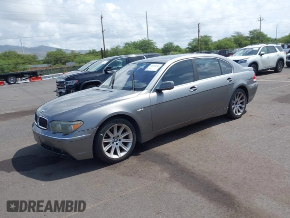 2002 BMW 7 Series 745Li с VIN WBAGN63492DR07257, выставлен на аукционе IAAI как лот 42110565 с пробегом Не указан миль и . История ставок и продаж доступна на DreamBid. Изображение 2.