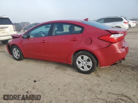 2016 Kia Forte LX with VIN KNAFK4A62G5466604, listed as a Copart auction lot 46721115 with 63,062 mi miles and Salvage Title. Bid and sale history available at carsss.com. Image 2.