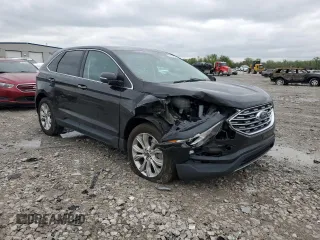 2022 Ford Edge Titanium with VIN 2FMPK4K94NBA30860, listed as a Copart auction lot 54001865 with 94,559 mi miles and Salvage title. Bid and sale history available at DreamBid. Image 4.